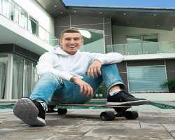 He also does skateboarding in his free time.